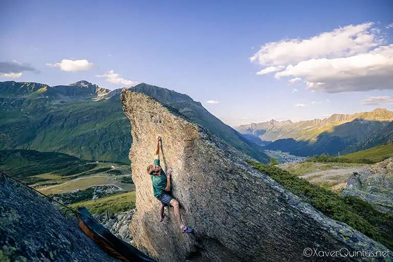 Outdoor Bouldering Silvretta Flo Wientjes